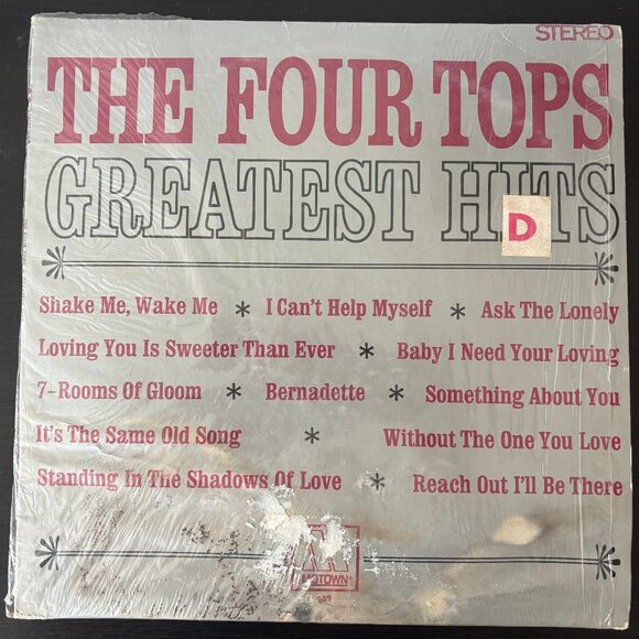The Four Tops Greatest Hits Vintage 12" Vinyl - Picture 1 of 2